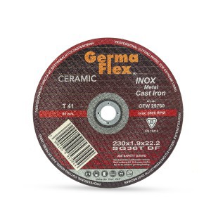 Diskas metalo pjovimo CERAMIC T41 230x1,9x22,2 GermaFlex