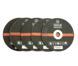Diskas metalo pjovimo 75*2.0*9.5 mm 5 vnt. (tinka YT-09715) YT-0994 YATO lstb