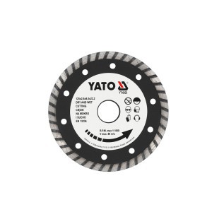 Diskas deimantinis turbo gelžbetonio, akmens pjovimui 125 mm YT-6023 YATO