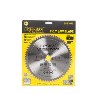 Diskas medžio pjovimo 230 mm 60 dantų 0861015 Crownman