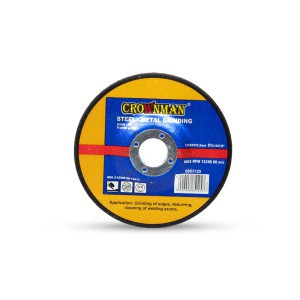 Diskas metalo šlifavimo išgaubtu centru 125x6x22,23 mm 0865125 Crownman (25)