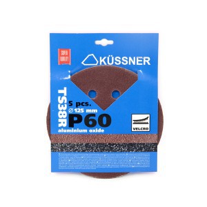Diskeliai šlifavimo su skylutėmis TS38R 125 mm  P60 5 vnt. 1050-381306 (10)