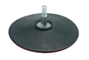 RUBBER DISC WITH VELCRO 125MM