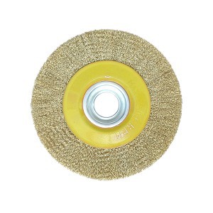 Šepetys šlifavimo diskinis žalvarinis su skyle 100 mm sust0891100 Crownman canc