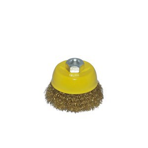 Šepetys šlifavimo kūginis žalvarinis su varžtu  75 mm 0893075 Crownman (1)