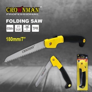 Pjūklas medžiui 180 mm sulankstomas grūdintais dantimis 0830703 Crownman (12)