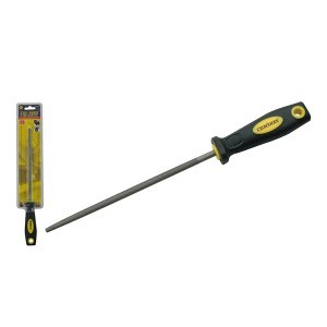 Dildė metalui apvali 250 mm vidut. su dvisp. rankena 0742340 Crownman (10) canc