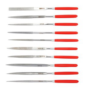 10PCS DIAMOND NEEDLE FILE SET 3x140x50MM