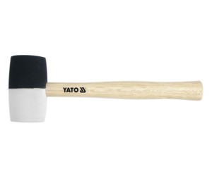 RUBBER MALLET BLACK-WHITE 580G