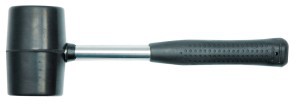 RUBBER MALLET WITH STEEL HANDLE 1000G