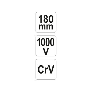 Replės universalios izoliuotos 180 mm 1000V VDE YT-21152 YATO