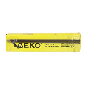 Elektrodai suvirinimo plienui 2,5x300 mm 2,5 kg rožiniai AWS E6013 GEKO G74200