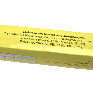 Elektrodai suvirinimo plienui 3,2x350 mm 5 kg rožiniai AWS E6013 GEKO G74201