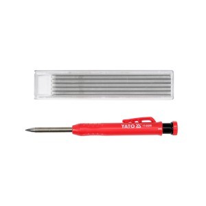 Pieštukas automatinis su drožtuku ir šerdelėm 6 vnt. YT-69290 YATO