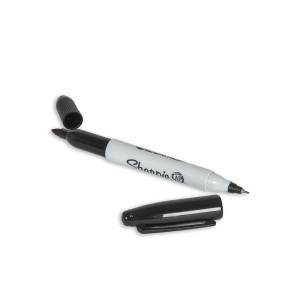 Markeris permanentinis juodas dvipusis SHARPIE "Twin Tip"