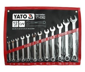 COMBINATION SPANNER SET 8-24 12PCS SATIN