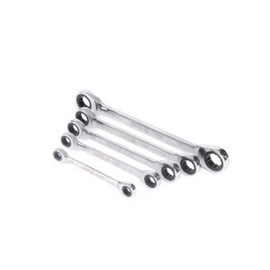 Kilpinių dvipusių terkšlinių raktų rinkinys 8-19 mm 5 vnt. YT-5038 YATO