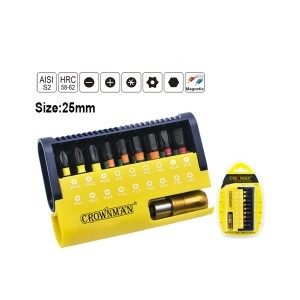 Antgaliai atsuktuvui 18 vnt. S2 0620008 Crownman