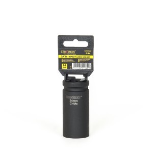 Galvutė šešiakampė ilga smūginė 3/4" 24 mm CrMo 0490524 Crownman