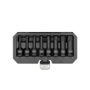 Galvučių rinkinys kalamos 8 vnt. 1/2" HEX 6-19 mm YT-1066 YATO