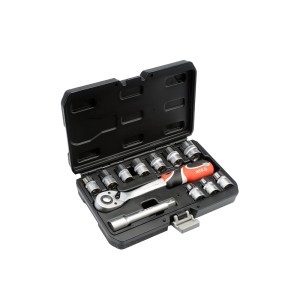 Galvučių rinkinys 12 vnt. 1/2" 10-24 mm su rankena YT-38671 YATO