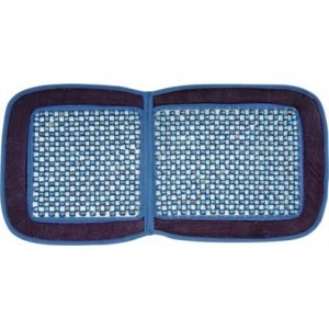 Masažuoklis AUTO veliūrinis granato spalvos 84103