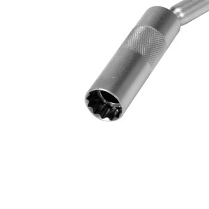 Raktas žvakėms plonasienis su prailginimu ir magnetu 310 mm 16 mm YT-08164 YATO