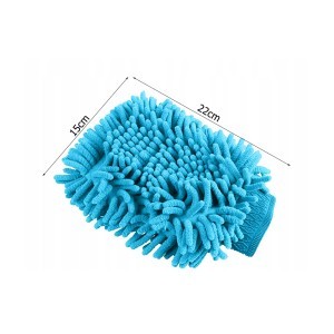 Šluostė automobilio plovimui užmaunama ant rankos 22x15 cm mėlyna 01740_N