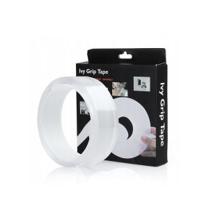 Juosta dvipusio lipnumo skaidri nano PU 1 m x 30 mm x 2 mm 24050