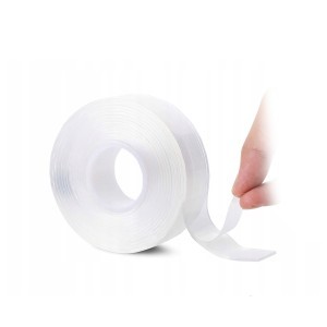 Juosta dvipusio lipnumo skaidri nano PU 1 m x 30 mm x 2 mm 24050
