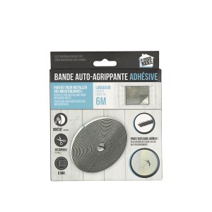 Juosta lipni su VELCRO juoda 6 m DI0060