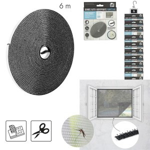 Juosta lipni su VELCRO juoda 6 m DI0060