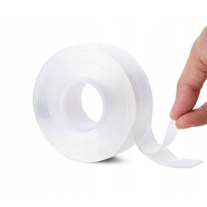 Juosta dvipusio lipnumo skaidri nano PU 3 m x 30 mm x 2 mm 24051