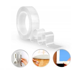 Juosta dvipusio lipnumo skaidri nano PU 3 m x 30 mm x 2 mm 24051