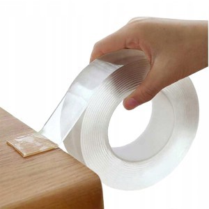 Juosta dvipusio lipnumo skaidri nano PU 3 m x 30 mm x 2 mm 24051