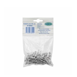 Kniedės aliumininės 4,8x8,0 mm 50 vnt. Savex