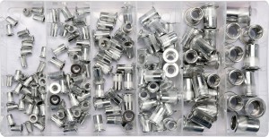 Kniedės aliumininės srieginės M3-M10 150 vnt. YT-36460 YATO
