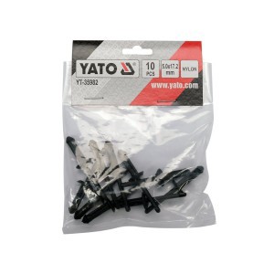 Kniedės plastikinės 5,0x17,2 mm 10 vnt. YT-35982 YATO