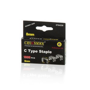 Kabės susegėjui C 53 tipo  8 mm (0.7*11.3) 1000 vnt. 0764228 Crownman (50)