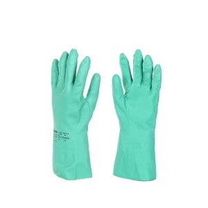 Pirštinės nitrilinės žalios atsparios cheminiams produktams 11" 15051010 (12)