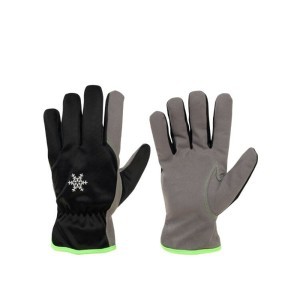 Pirštinės žieminės sintetinės odos su Fleese pamušalu 10" 71001W/GR (12)