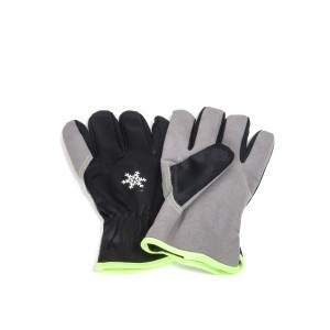 Pirštinės žieminės sintetinės odos su Fleese pamušalu 10" 71001W/GR (12)