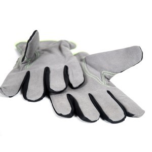 Pirštinės žieminės sintetinės odos su Fleese pamušalu 10" 71001W/GR (12)