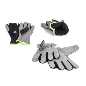 Pirštinės žieminės sintetinės odos su Fleese pamušalu 10" 71001W/GR (12)