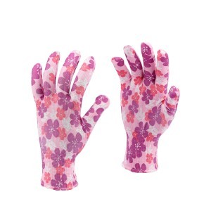 Pirštinės poliuretaninės gėlėtos 8" 74121 FLO