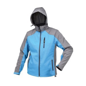 Striukė SOFTSHELL žydra su kapišonu XL dydis YT-79563 YATO