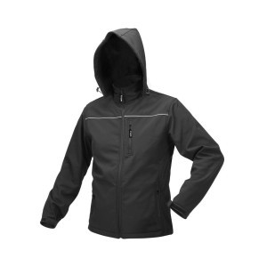 Striukė SOFTSHELL juoda su kapišonu M dydis YT-79551 YATO