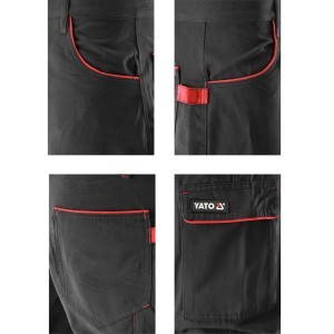 Kelnės darbinės COMFY L/XL dydis juoda sp. YT-79243 YATO