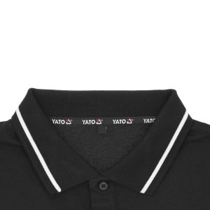 Marškinėliai POLO juoda sp. L dydis YT-78602 YATO