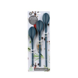 Šaukštų rinkinys 3 vnt 24/28/33 cm plastikiniai (mix) Urban Living 117703